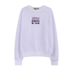 Lazy Alphabet Print Long Sleeve T-Shirt Men