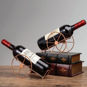 Creative Iron Turret Wine Rack Decoration Metal Crafts