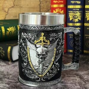 Medieval Beer Steins Retro Creative Coffee Cup Stainless Steel Mug Cup