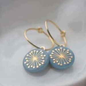 Plastic Creative Dandelion Geometric Earrings