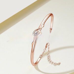 Metal Inlaid Zirconium Mother's Day Bracelet