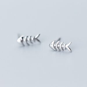 Female Japanese Korean Style Forest Sweet Fish Bone Ear Nails