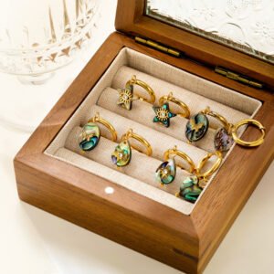 Creative Ear Studs Light Luxury Temperament Abalone Shell Earrings