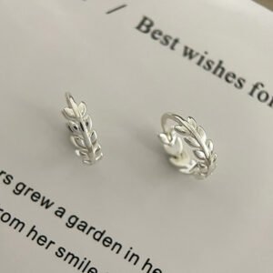 Olive Leaf Ear Clip Female Small And Simple Design Sense