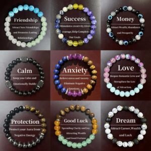 Various Three-element Bracelet Natural Stone
