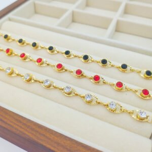 Candy Color Crystal Bracelet Stainless Steel