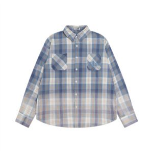 Gradient Color Long Sleeve Shirt For Men