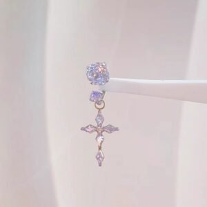 Ear Bone Stud Horseshoe Ring Earrings