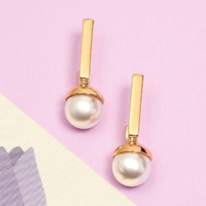 Square And Round Face French Pearl Earrings Niche