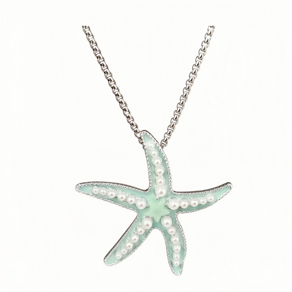 Metal Luminous Starfish Necklace Ocean Elf Beach Party - Image 5
