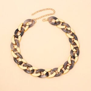Cold Wind Resin Stitching Necklace New Product Accessories Stacked Clavicle Chain