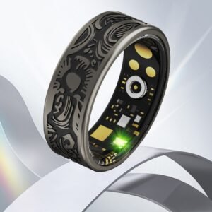 Retro Style Smart Ring Heart Rate And Blood Pressure