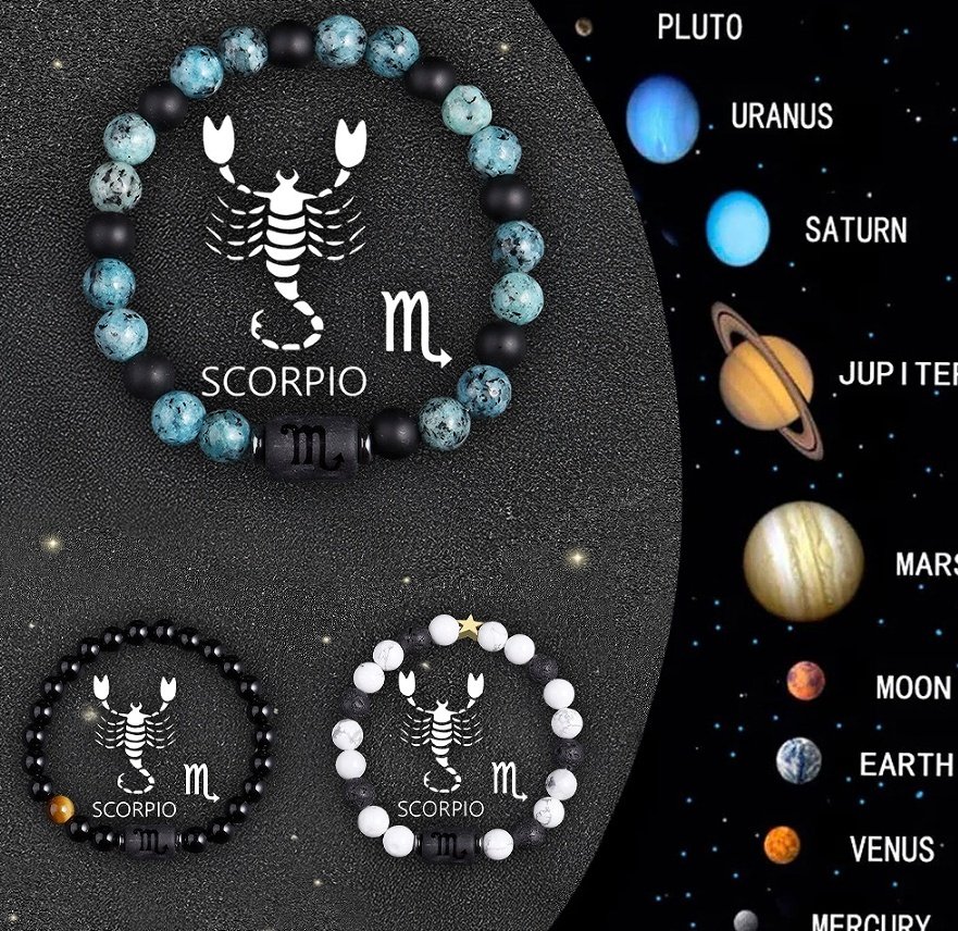 Crystal Stone Zodiac Sign Bracelet - Image 6