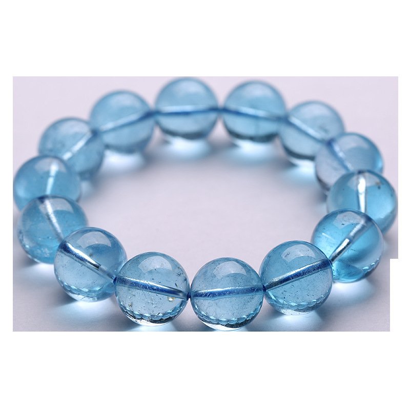 Women's Natural Ice Aquamarine Bracelet Crystal Bracelet - Image 2