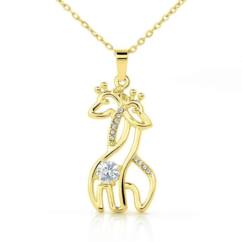 Giraffe Necklace Micro Inlaid Zirconium Fashion Simple Clavicle Chain - Image 6