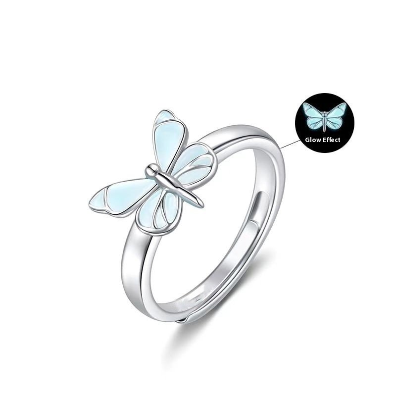 New Blue Color Luminous Smart Ring - Image 6