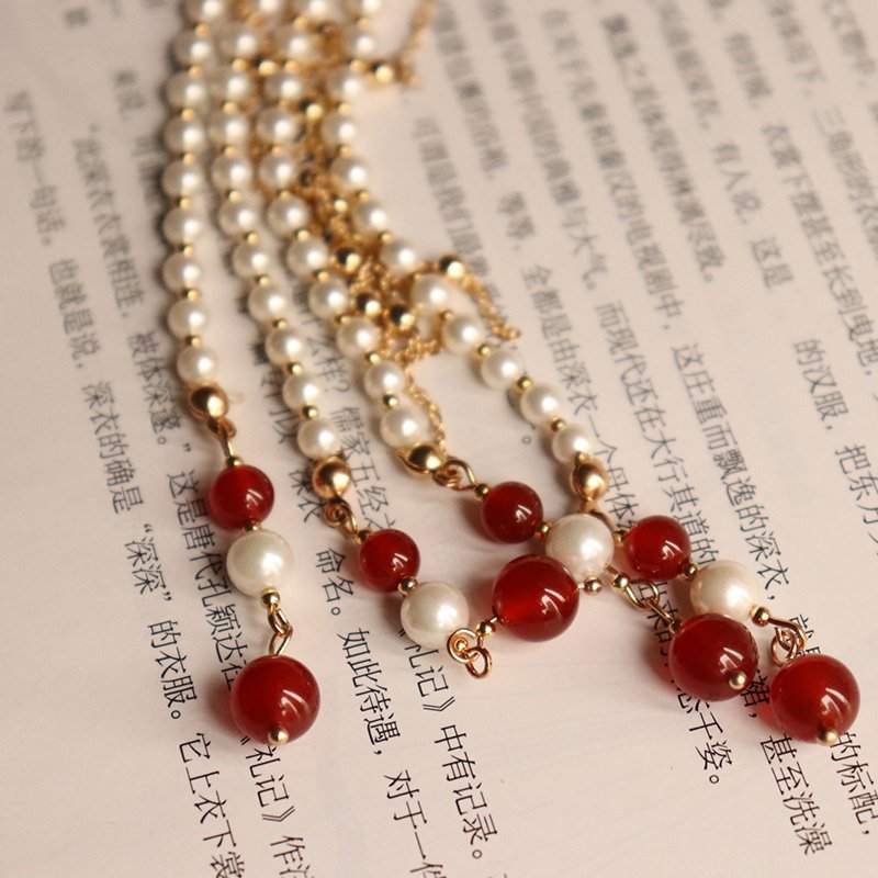 Gorgeous Archaistic Ancient Costume Pearl Tassel Phoenix Hairpin Hairpin Hairpin - Image 5