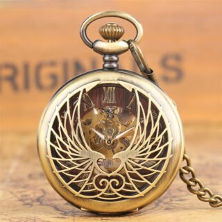 Hollow hollow mechanical pocket watch