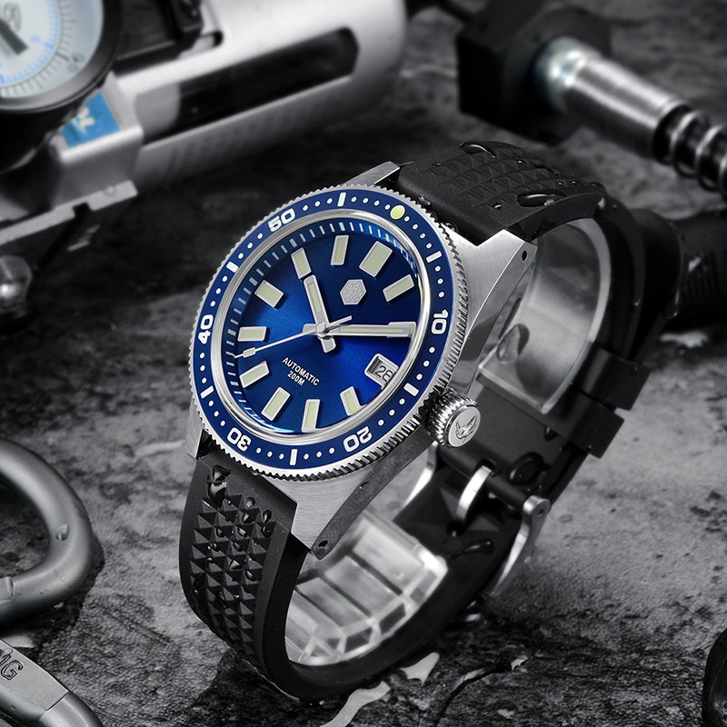 Submersible Mechanical Watch Waterproof Sapphire Bubble Mirror Watch - Image 7