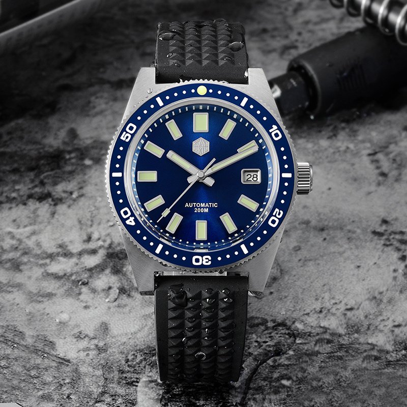Submersible Mechanical Watch Waterproof Sapphire Bubble Mirror Watch - Image 5