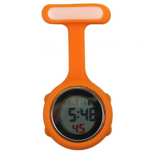 Digital Silicone Display Silent Electronic Luminous Nurse Pocket Watch - Image 8