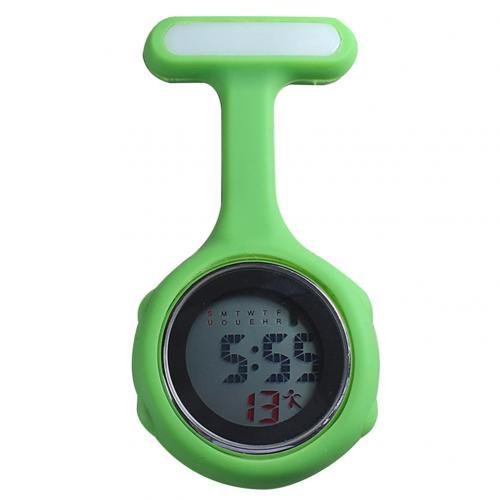 Digital Silicone Display Silent Electronic Luminous Nurse Pocket Watch - Image 5