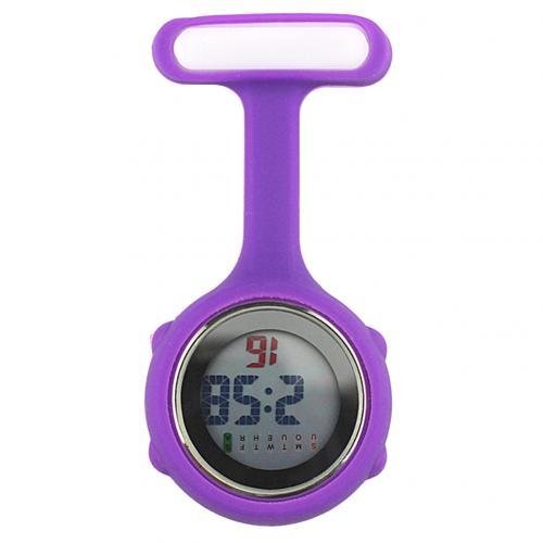 Digital Silicone Display Silent Electronic Luminous Nurse Pocket Watch - Image 4