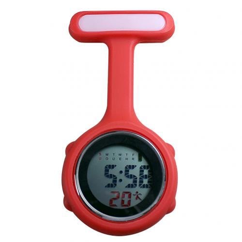 Digital Silicone Display Silent Electronic Luminous Nurse Pocket Watch - Image 3