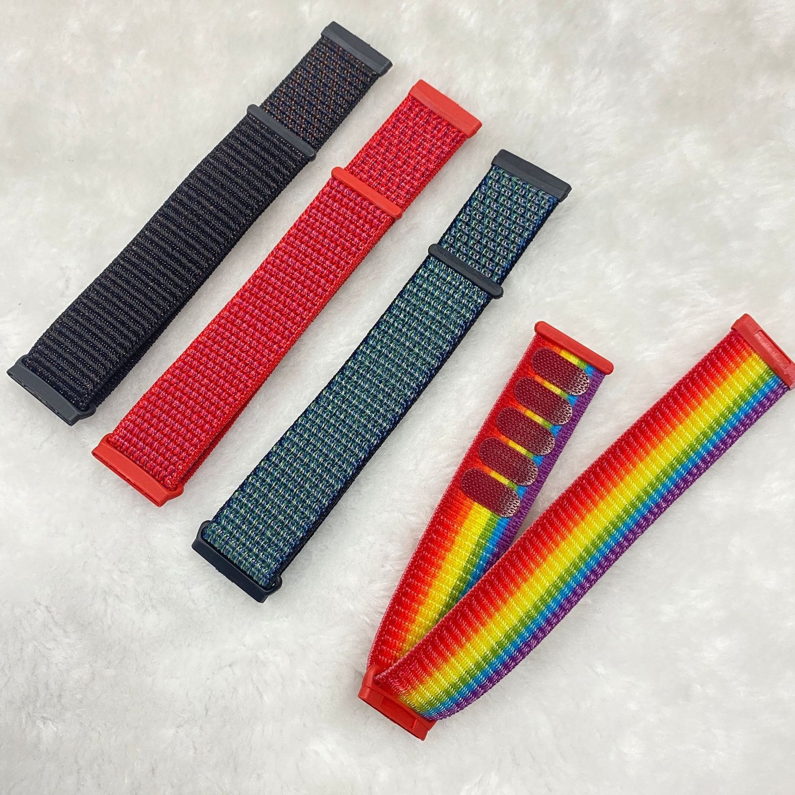 Nylon Loop Strap Nylon Braided Wristband Velcro Single Loop - Image 4