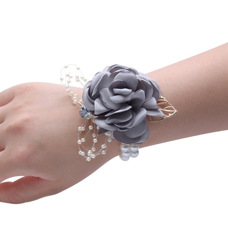 Wrist Flower Bride Bridesmaid Sister Group Wrist Flower Corsage Hand Gift Children Dance Hand - Image 6