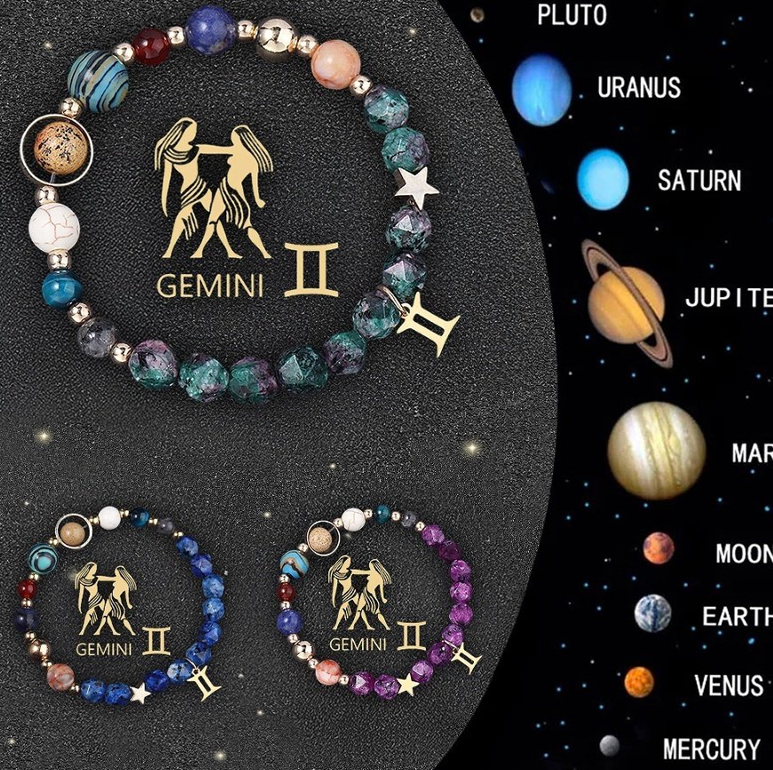 Crystal Stone Zodiac Sign Bracelet - Image 9