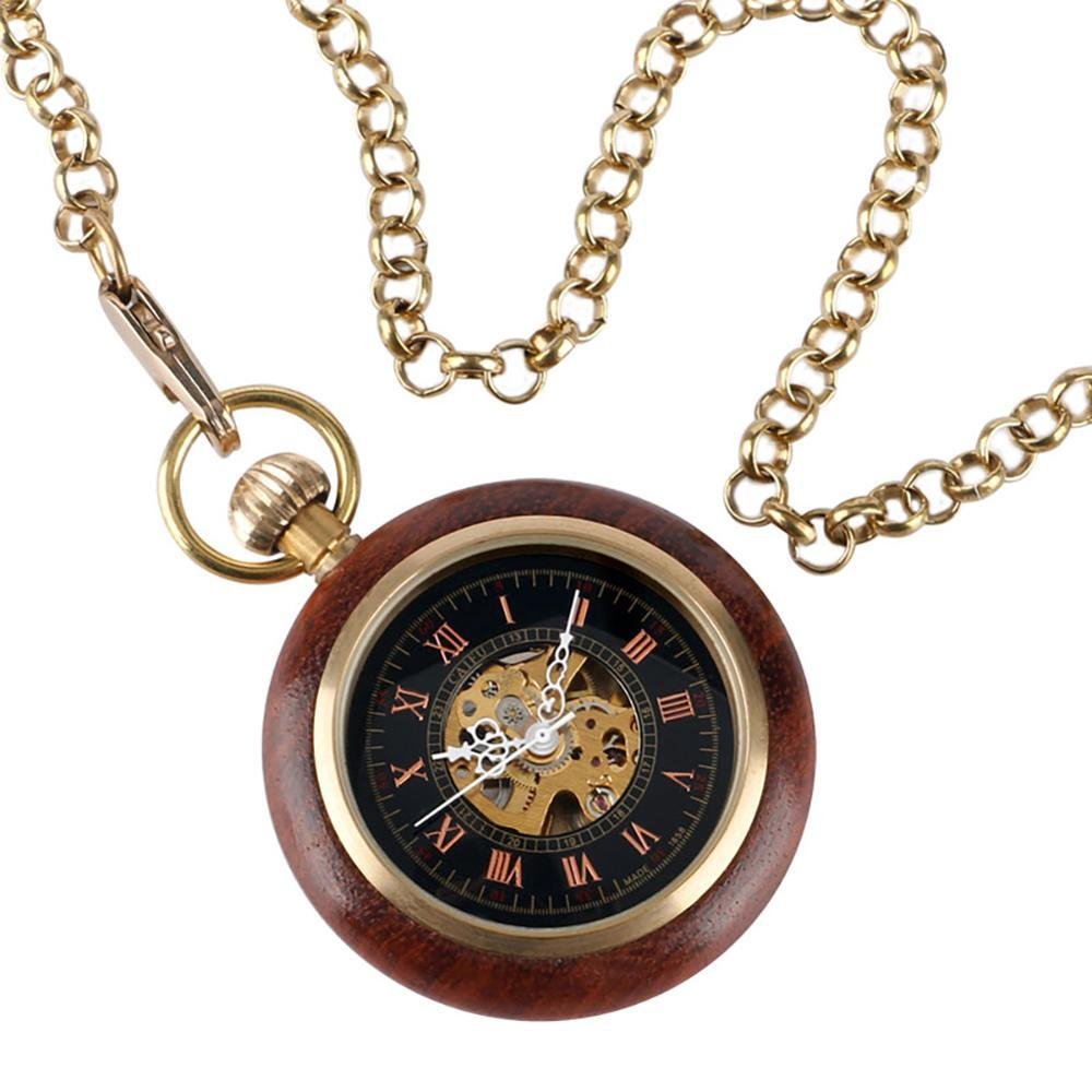 Mahogany Roman Pocket Watch - Image 2