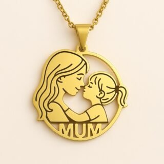 Children's Stainless Steel Pendant Painting Necklace