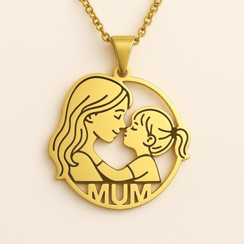 Children's Stainless Steel Pendant Painting Necklace