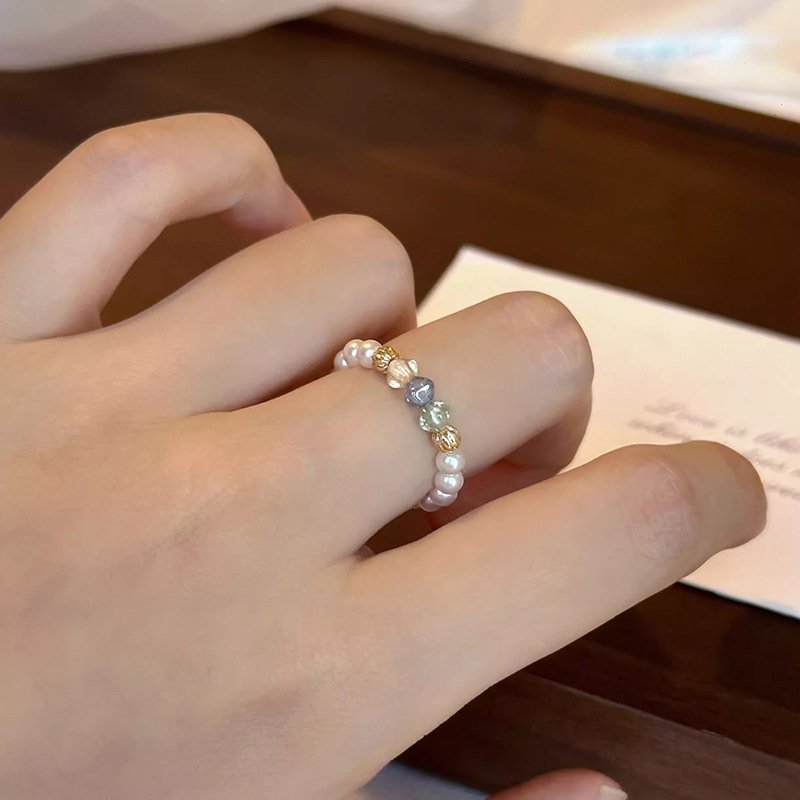 Pearl Ring Special-interest Design High Sense French Unique