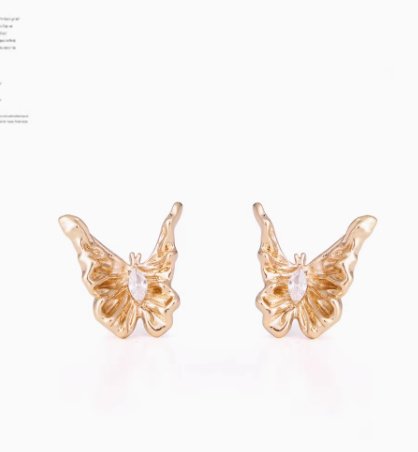 Vintage Tassel Multi-layer Gold Butterfly Earrings - Image 6