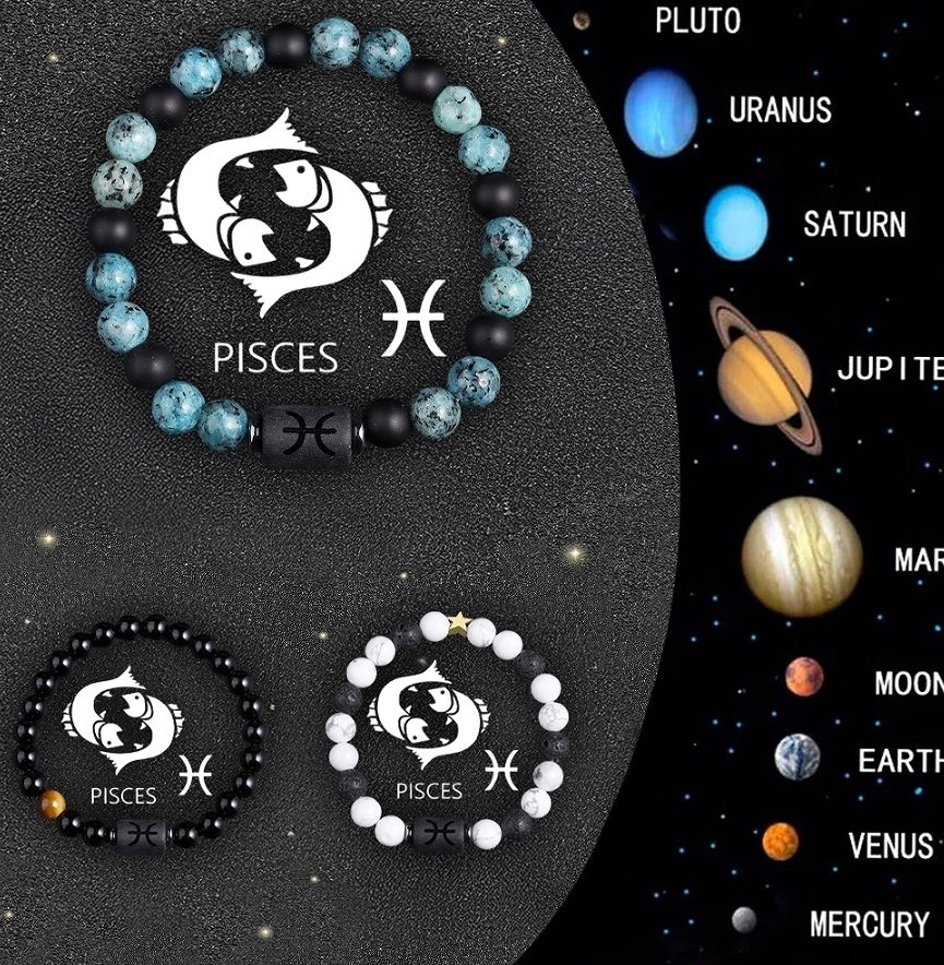 Crystal Stone Zodiac Sign Bracelet - Image 10