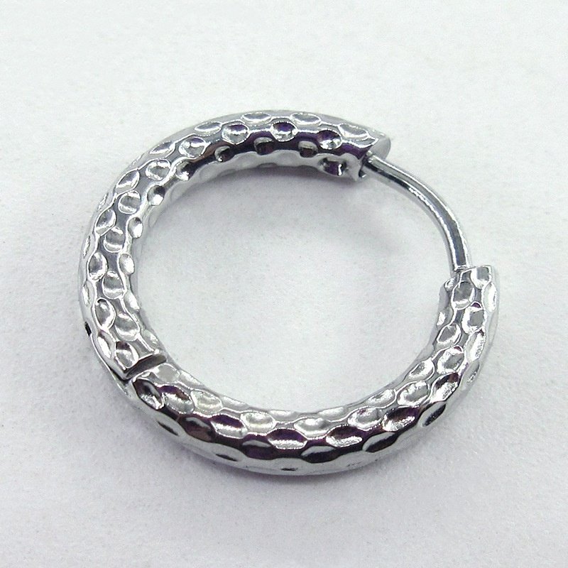 Stainless Steel Earrings High-grade Round Ear Clip