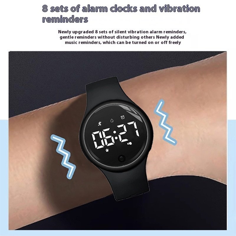 Electronic Watch Male Junior High School Student Female Silent Vibration Alarm Clock - Image 2