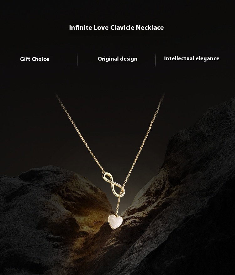 Eternal Jewelry High Sense Necklace Light Luxury Minority Temperament Clavicle Chain - Image 3