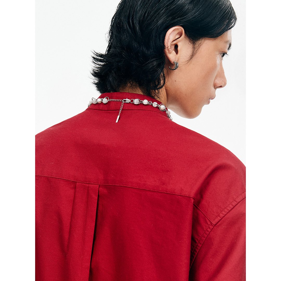 Saturn Structure Pearl Opal Beaded Necklace - Image 5