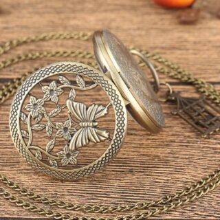 Creative Hollow Butterfly Pocket Watch