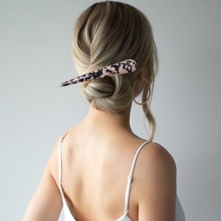 Ornament Korean Style Acrylic Barrettes Tweezers Large Ox Horn Hairclip French Version Grip