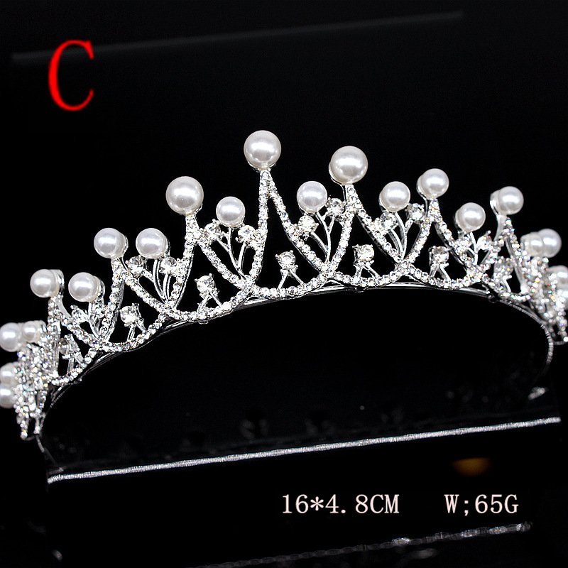 Super Glitter Pearl Rhinestone Headband Headdress - Image 4