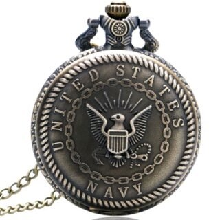 Vintage Pocket Watchhanging Watch, Eagle Pattern Green Bronze Pocket Watch