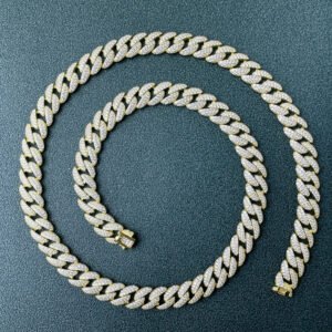 European And American Full Diamond Cuban Link Chain