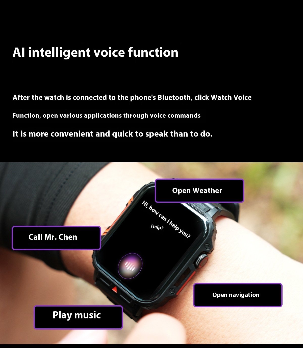 Smart Wireless Call Sport Step Counting Watch - Image 10