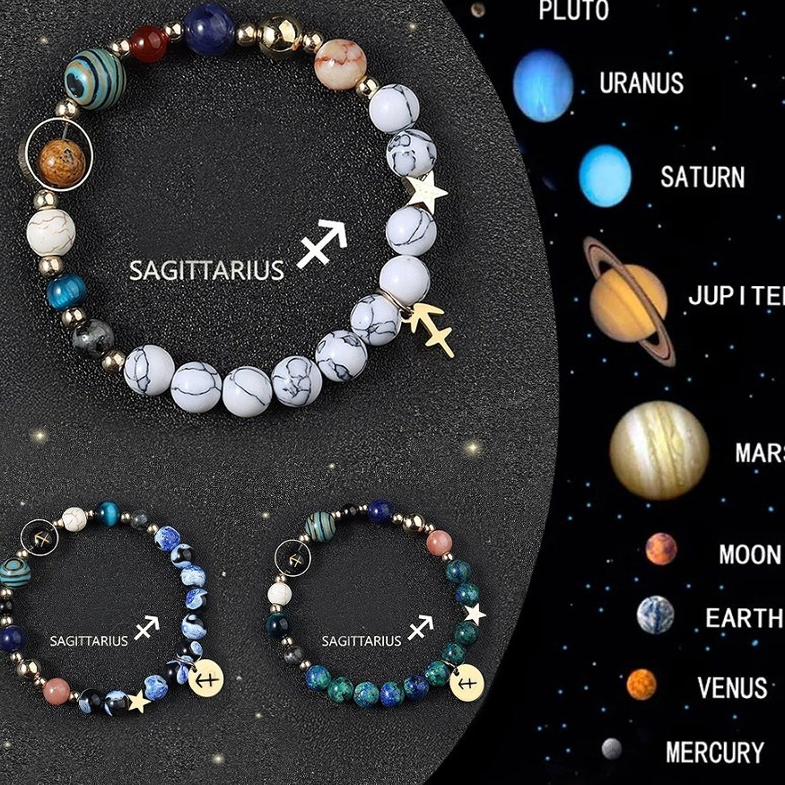 Crystal Stone Zodiac Sign Bracelet - Image 2