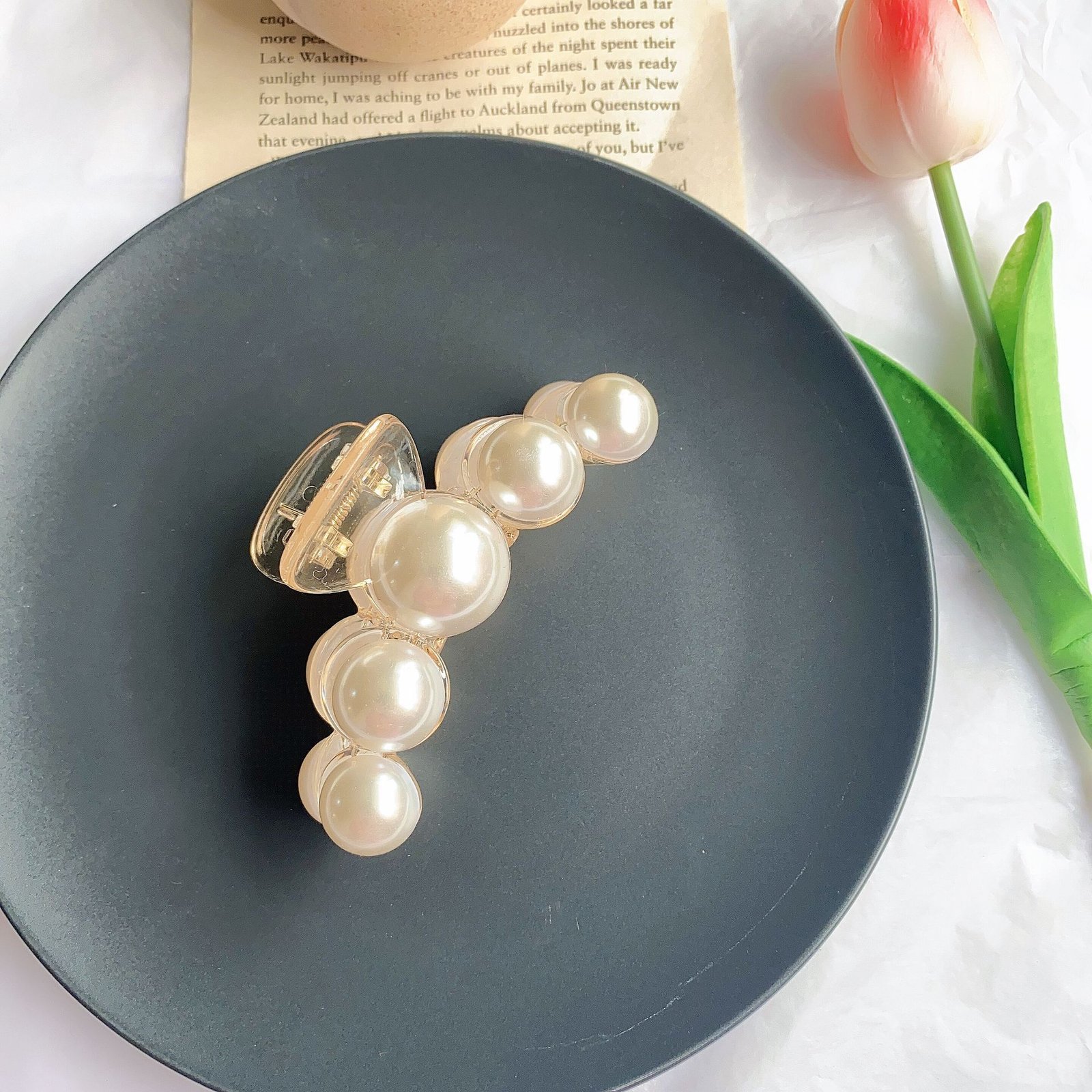 Pearl Hairpin Side Clip Size Hair Clip Hair Clip Hairpin Headwear - Image 3