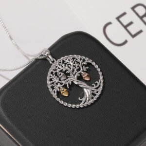 Fashion Heart Lucky Tree Hollow Necklace